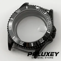 NH35 PVD Black 38MM SUB GMT Ceramic Insert Watch Case Fit NH34 NH35 NH36 NH38 ETA 2824 PT5000 Movement Watch Stainless Steel