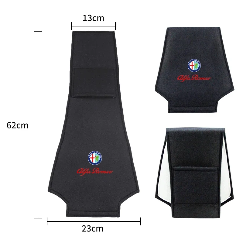 Car Logo Seat Backrest Headrest Cover Pillow Towel For Alfa Romeo Giulia Stelvio Giulietta 156 159 147 Mito Tonale Brera Disco V