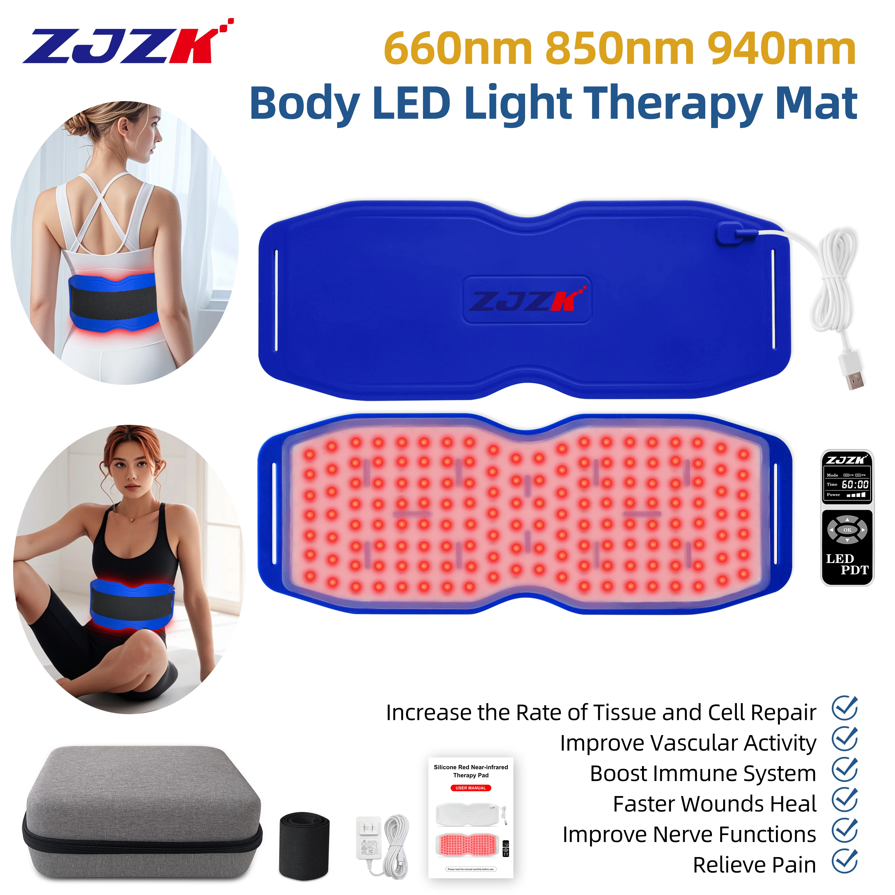 

ZJZK Laser Spine Therapy Near Me Laser Therapy Stick Pet Light For Dogs Arthritis 660nm 850nm 940nm Promote Tissue Regrowth