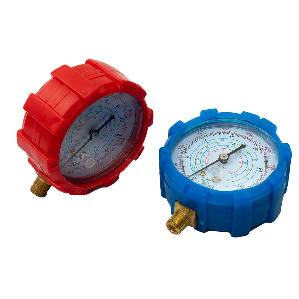 Air Conditioner Low High Pressure Gauge PSI KPA Pressure R22 R404A R134A R410A Refrigerant 2PCS Durable High Quality Useful