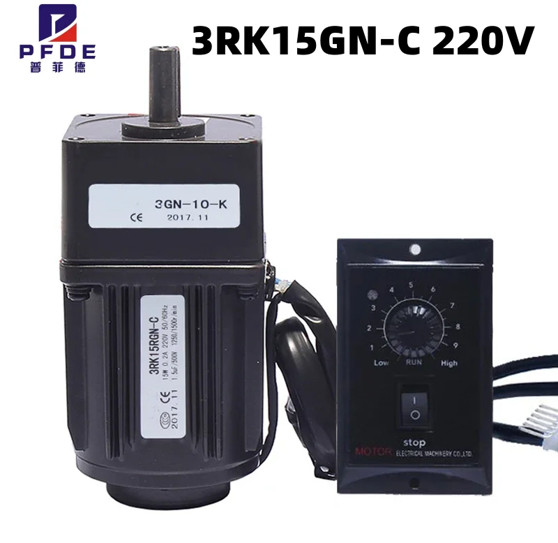 

3RK15GN-C 220V AC Geared Motors 15W Induction Small Machine with US-52 Governor