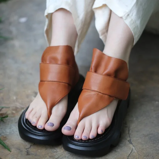 

Birkuir шлепанцы на платформе с открытым носком, сандалии, женские босоножки на толстом каблуке, легкие шлепанцы из натуральной кожи на плоском каблуке с петлей на крючках
