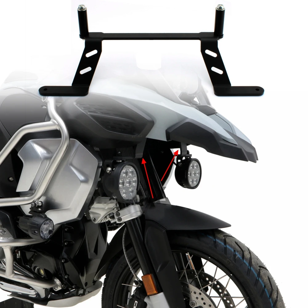 Motorcycle LED Passing Running Fog Light Auxiliary Bracket Holder Support For R1200GS LC ADV 14-19 R1250GS LC ADV 19-20