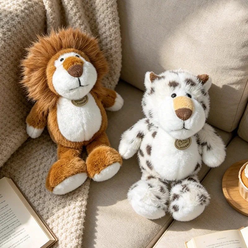 30cm Frog Sloth Lion Leopard Cow Plush Toys Kawaii Forest Animals Stuffed Doll Girls Boys Companion Plush Toys Birthday Gift