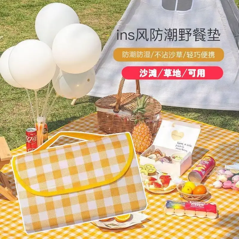 Picnic Mat, Outdoor Moisture-proof Mat, Portable Spring Outdoor Picnic Cloth, Windproof Camping Mat, Outdoor Picnic Supplies