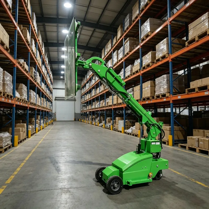 Self-Propelled Glass Installation Robot Customized 300-800kg Vacuum Lifter Robotic Arm for Door Window Glazing Work