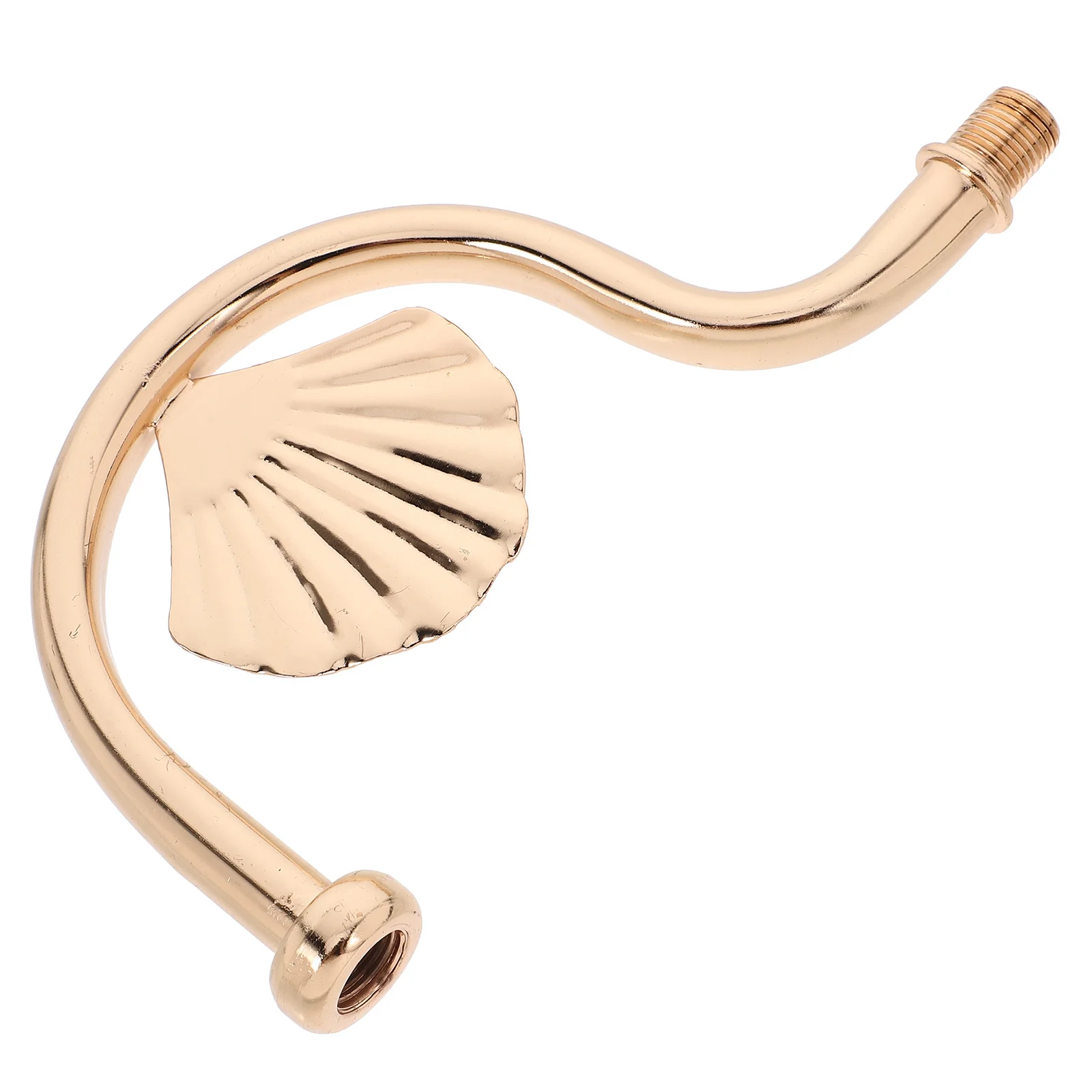 

Curved Threaded Extension Rod Metal Lamp Stem Pipe Light Fixture Part Wall Lamp Accessory Lighting Fixture Down Rod