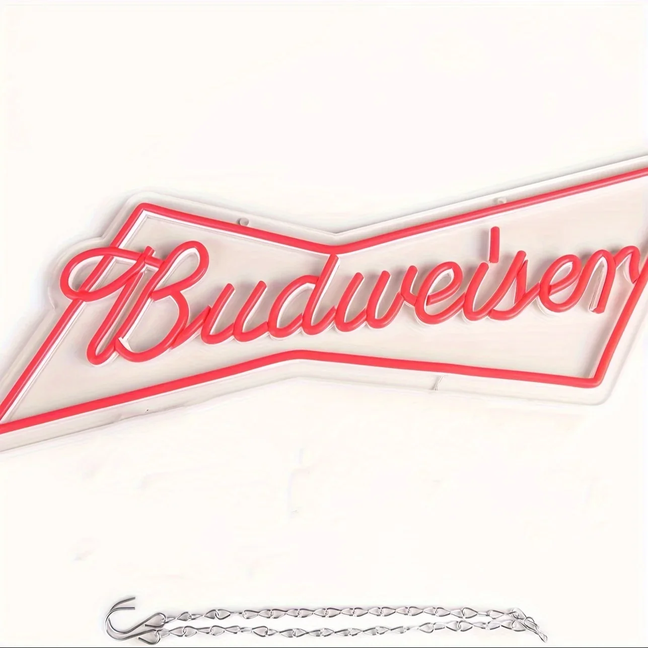 budweiser logo beer bar Neon Signs  Bar Neon Beer Light Sign for Wall Decor , for Man Cave Bedroom Shop Beer Club Pub Bistro