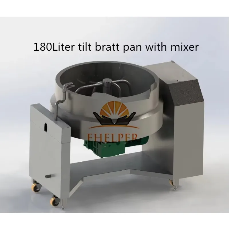 Industrial Double Planetary Cooking Mixer Machine High Capacity Chili Sauce Curry Paste Sauce Making Machine