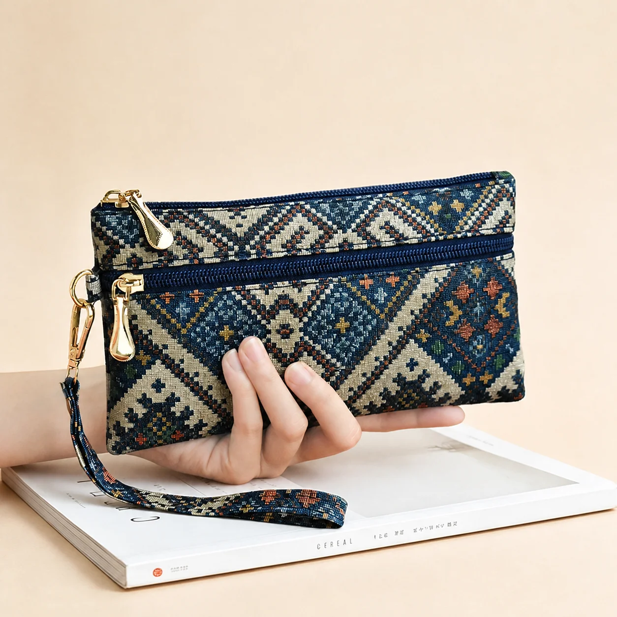 Women'S Coin Purse Compact Women'S Wristlet Purse Phone Card Cash Purse Slim For Card Storage Coin Storage Commuting