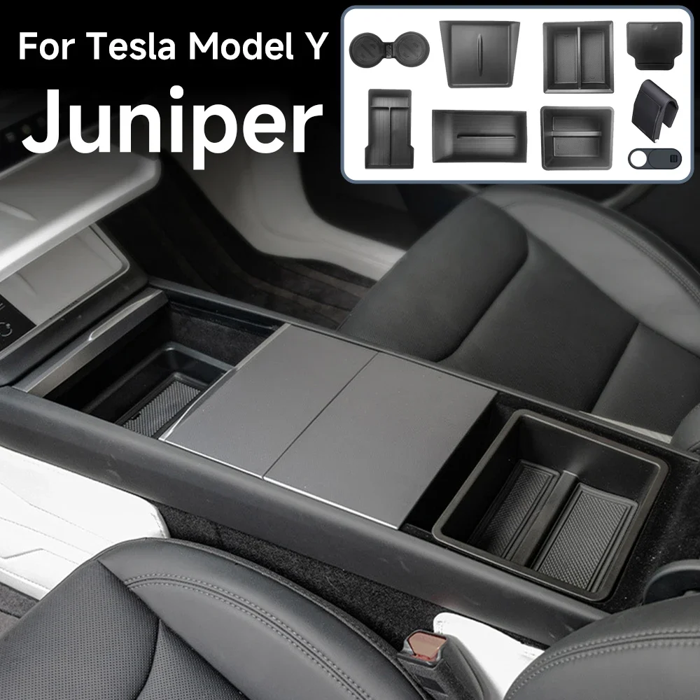 Органайзер-для-центральной-консоли-и-подстаканник-для-tesla-model-y-juniper-2025-2026
