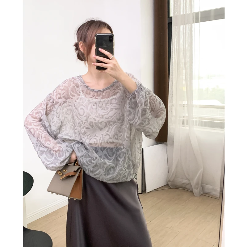 

Phil Dan Summer Sun Protection irt Tied Long Sve Loose Mid-Length Overalls Air Conditioning Cover up Thin 2966 Street St...