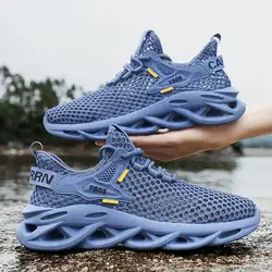 Breathable Men's Shoes Mesh Sneakers Fashion Lightweight Casual Shoes Outdoor Soft Sole Male Running Shoes Non Slip Tennis Shoe