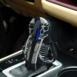 Car gear shift cover skull hoodie gear lever decoration manual automatic General Motors gear shift lever interior decoration