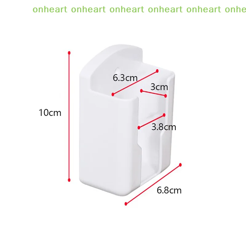 [C]Storage Remote Controller Holder Phone Charging Bracket 1Pc Universal Air Conditioner Remote Holder White Wall Mounted Box