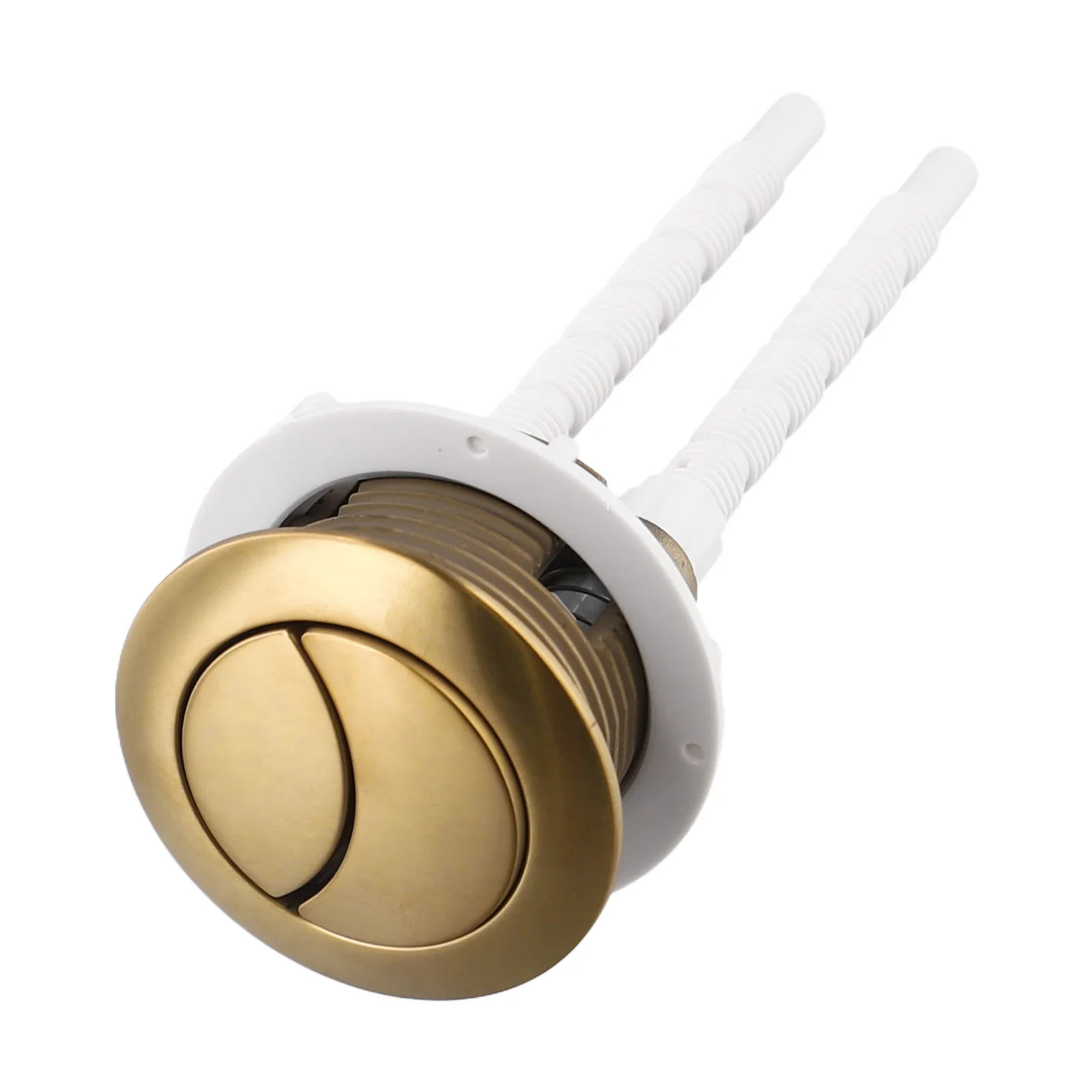 38mm Brushed Brass Gold Toilet Flush Cistern Button Close Toilet Push Button Flush Valve Dual Flush Button                New