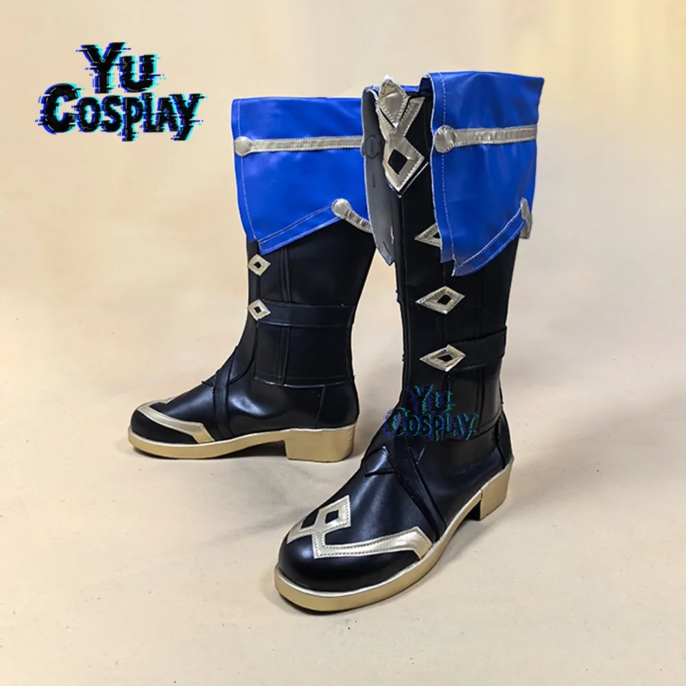 Genshin Impact Mitya Cosplay Shoes Halloween Comic Exhibition Party Boots for Valentine Anime Road Trip and Photo Shoot