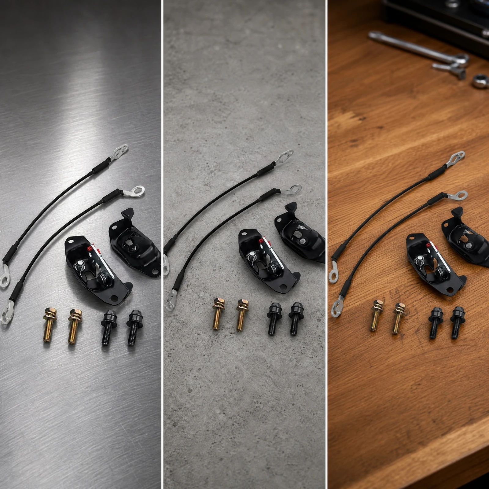 Tailgate Latch Repair Kit Direct Fit Tailgate Latch Kit with Mounting Hardware Iron Construction Replacement for Auto Mechanics