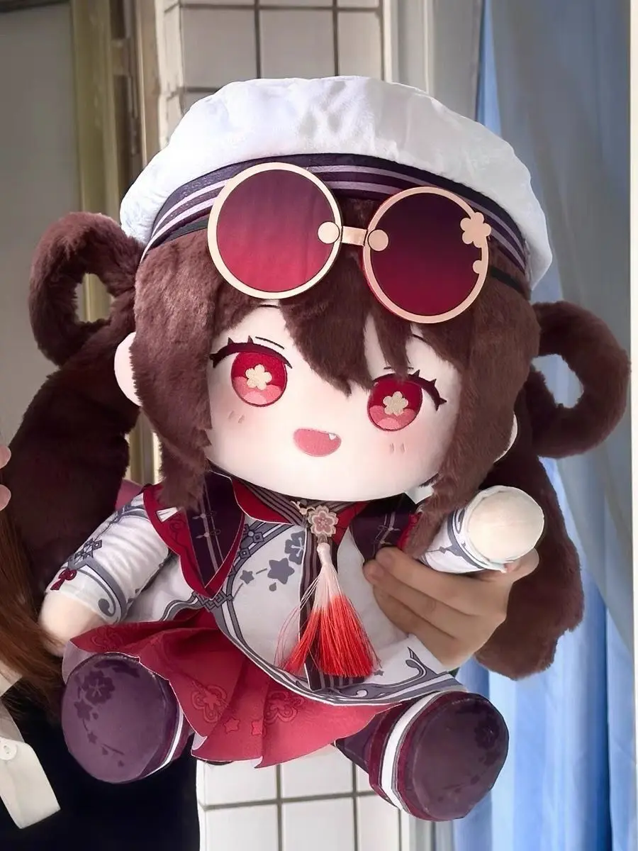 

Game Genshin Impact Hu Tao Plush Doll Body 40CM Sitting Cosplay Dress-up Cotton Doll Clothes Changing Styffed Toy Birthday Gifts