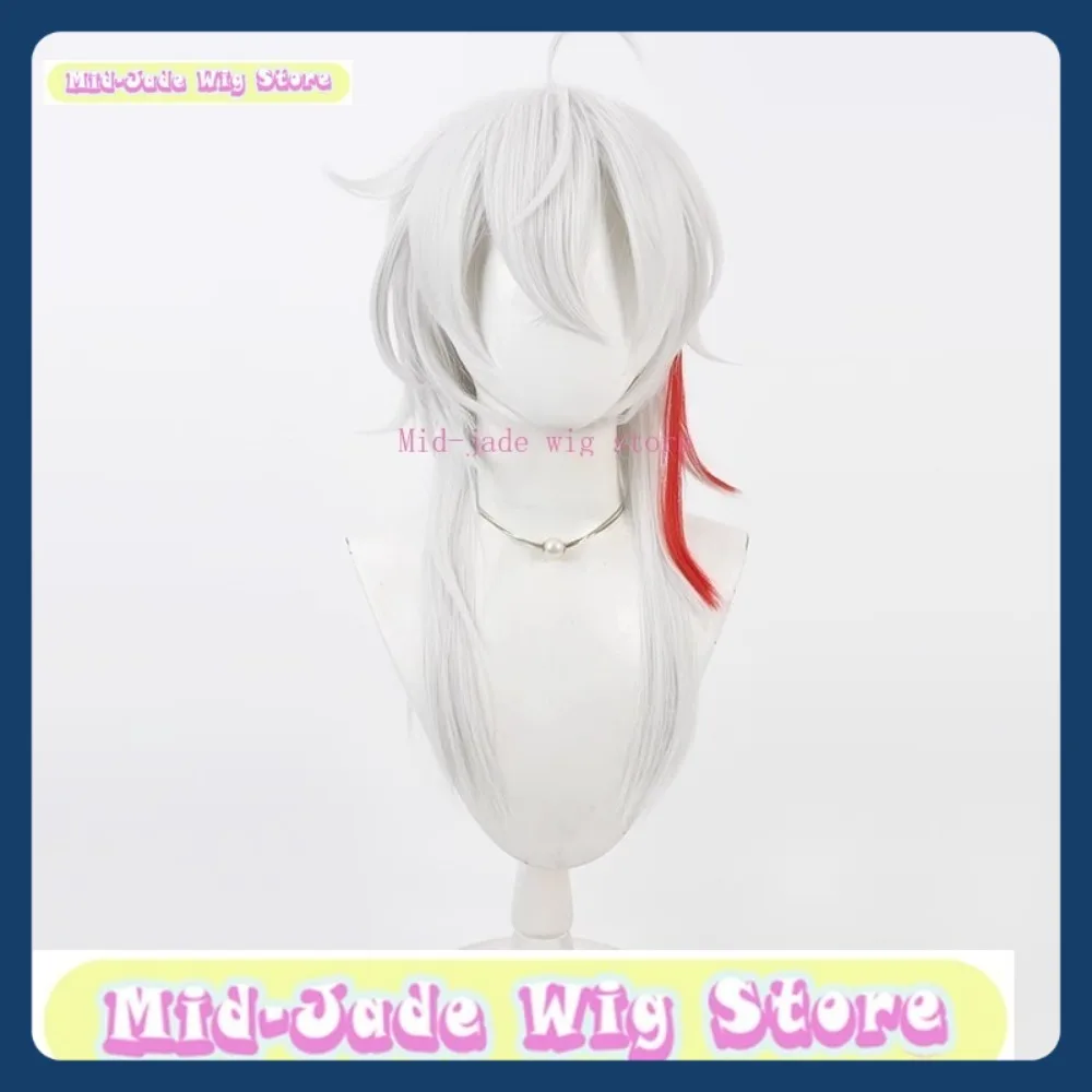 Peruka Mid-jade Wig Store Wuthering Waves Jiyan Cosplay Anime Gra Role-playing Syntetyczne Włosy Halloween Party