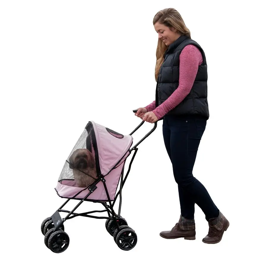 

Gear Travel Lite Plus Stroller, Compact, Easy Fold, No Assembly Required, Large Wheels for Cats and Dogs up to 15 pounds, Light