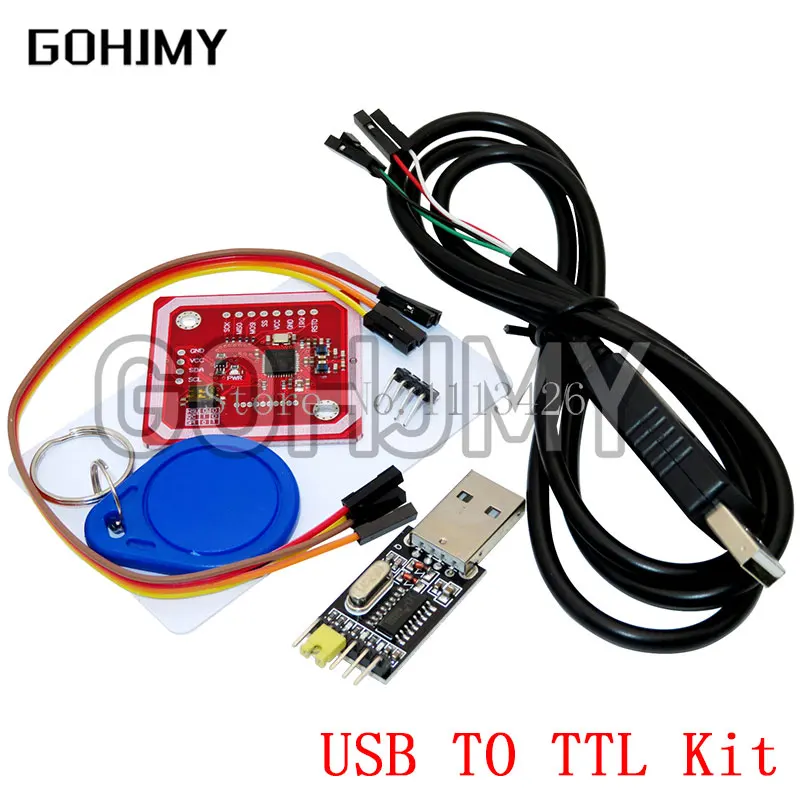 كابل تنزيل USB لوحدة TTL ، PL2303HX ، PL2303 USB إلى PL2303 ، PN532 ، NFC ، مجموعة مستخدم تتفاعل ، تشفير كامل ، قارئ نسخ ، وضع الكاتب ، بطاقة IC