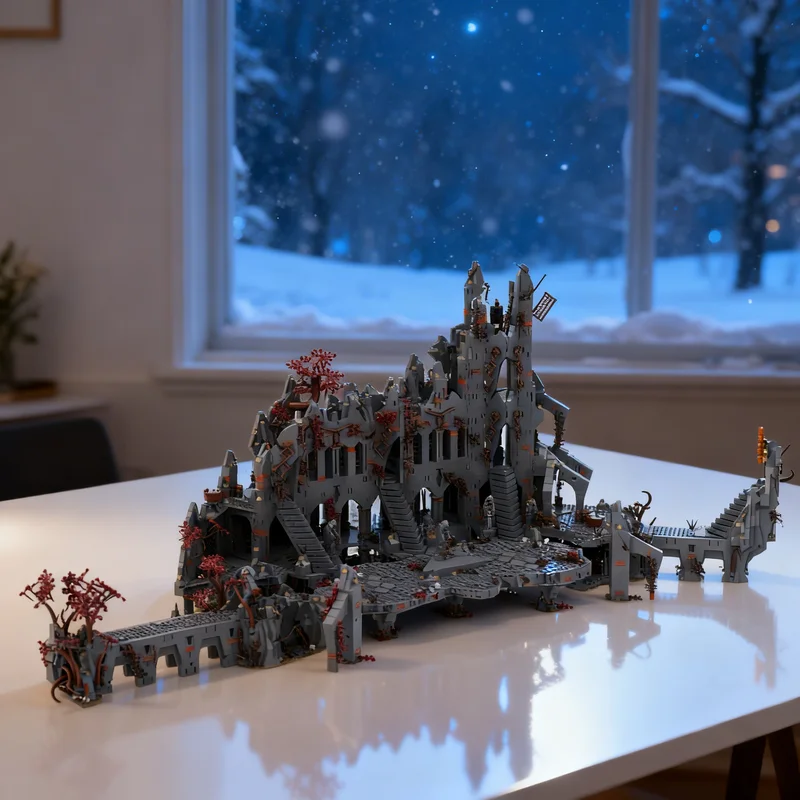 

11441 деталь MOC Дол-Гулдур: Конструктор по мотивам «Властелина колец», модель для сборки, подарок, креативный коллекционный декор, премиум-класс для взрослых и детей