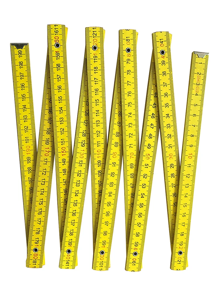 مقياس متري مكتبي قابل للتعديل ، مسطرة قابلة للطي للعمل بنفسك ، تعليم مدمج للقرطاسية لقياس دقيق ، نجارة ، 2 متر