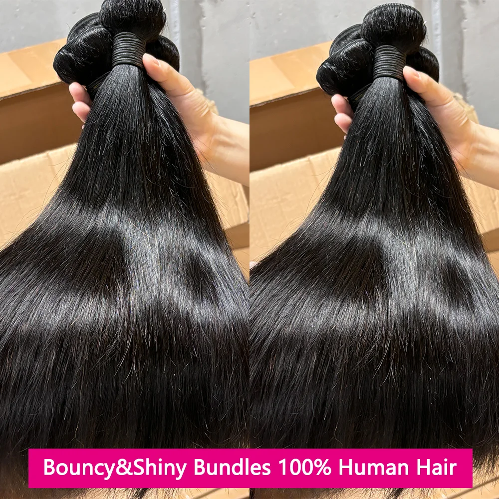 20 20 20 inch Straight Human Hair Bundles 100% Raw Hair Bundles 12A Brazilian Bundles Human Hair For Women 3-5 Days Delivery