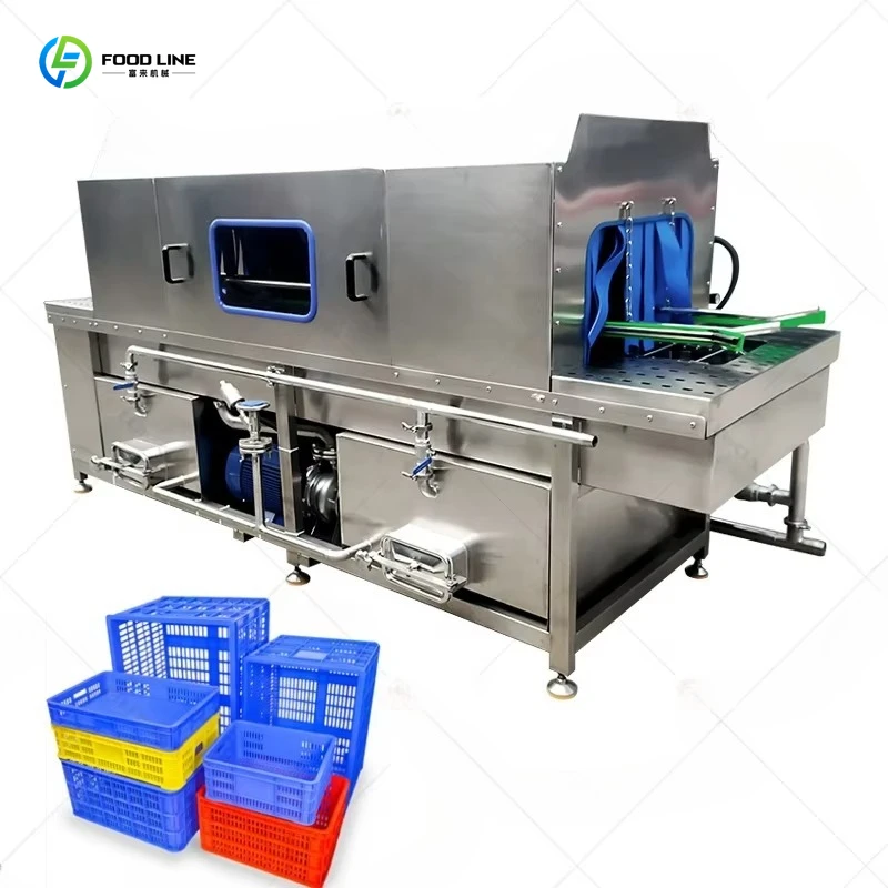 Customized Egg Poultry Food Clean Baking Plastic Pallet Crate Washer Turnover Basket Washing Machine