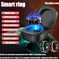 For Xiaomi Screen Smart Ring Tiktok Control Waterproof Multi-Sports Man Woman Heart rate Blood Pressure Sleep Health Gift Rings