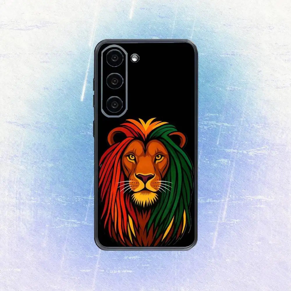 R-Rasta Lion  Phone Case For Samsung Galaxy A73,A72,A71,A70,A53,A52,A51,Others Soft Black Cover