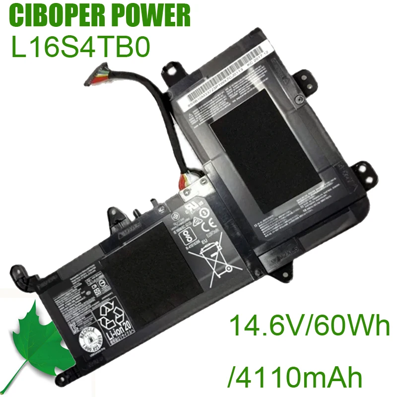 CP Laptop Battery L16M4PB0 L16S4TB0 5B10M33724 5B10M33723 15.36V/60Wh For Legion Y720-15IKB 80Y40003CD 80VR0001IX Series