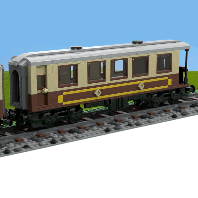 City Car Model MOC Building Bricks T107 Observation Carriage Modular Technology Assemble Children Toys Suit Gifts Holiday