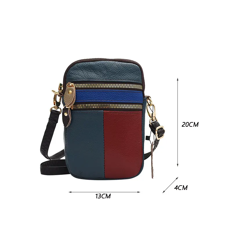 Women Bag Color Random Bag Super Benefits Genuine Leather Messenger Mobile Phone Bag Fashion Shoulder Crossbody Pack Designer