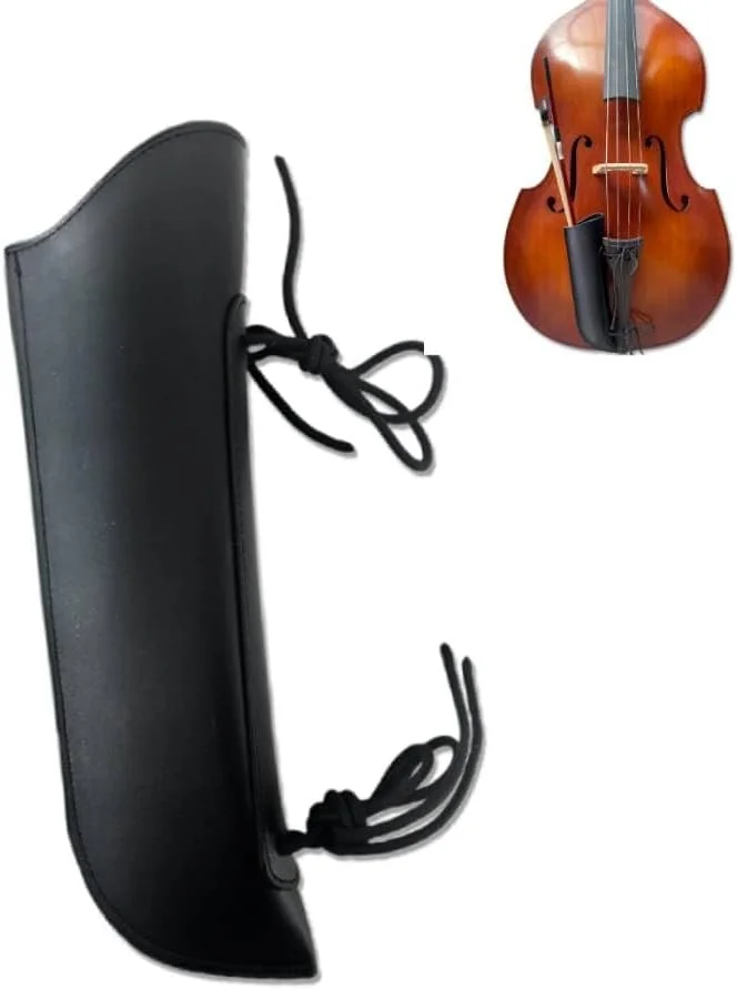 Tempat Tas Busur Casing Busur Bass Kulit Quiver Busur Bass Hitam untuk Busur Bass Gaya Jerman dan Perancis
