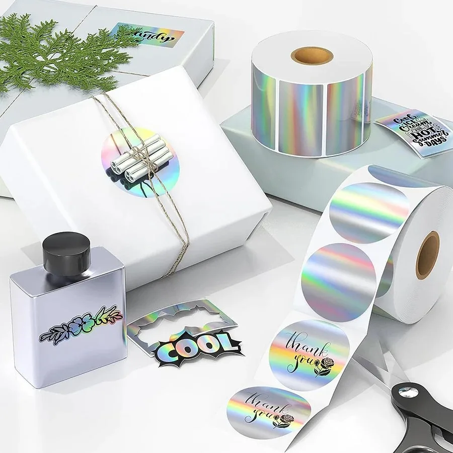 Compatible with Phomemo M220 M221 M120 Gradient Laser Label Paper, Yakole Thermal Paper 50mm Round