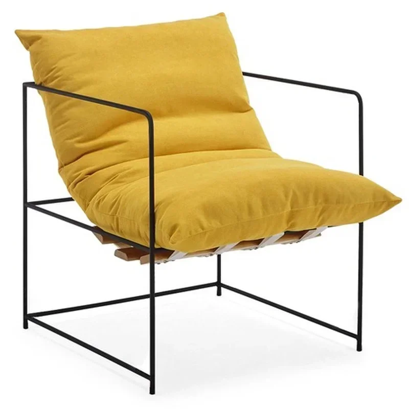 Nordic Single Sofa Stoel Luie Luxe Ijzeren Eetkamerstoel Moderne Woonkamer Designer Meubels Onderhandeling Bibliotheek Meubilair