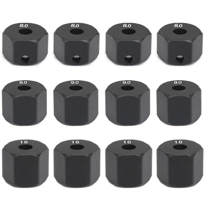 4 Stuks 12MM Wiel Hex Hub voor 1/10 RC Crawler Axiale SCX10 Traxxax Trx4 Tamiya MST RC Auto Deel, 8mm