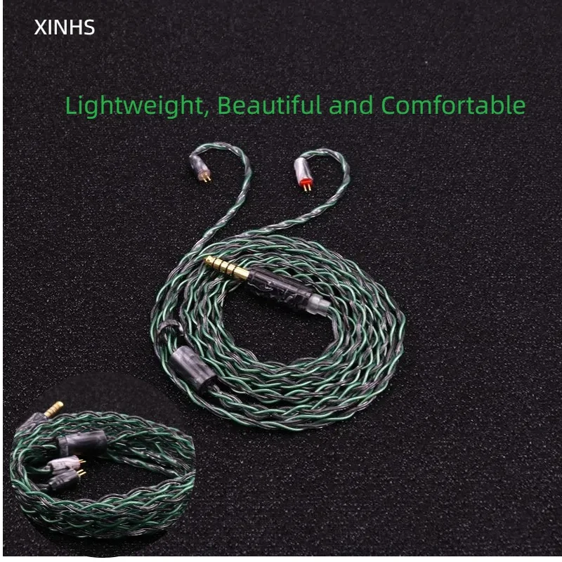 XINHS G08 4-core blue black single crystal copper graphene mixed woven upgrade wire