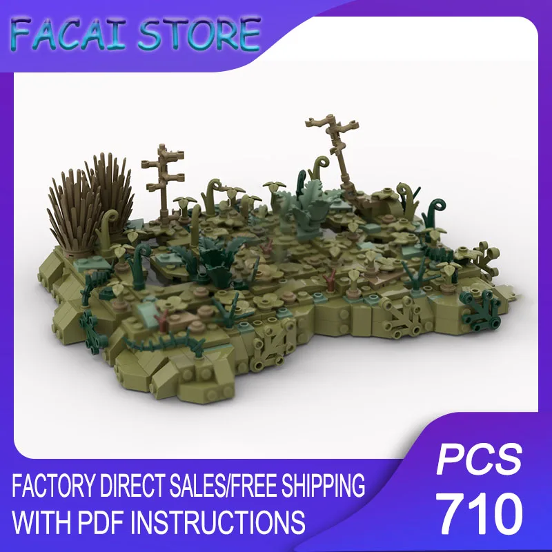 

Модульные строительные блоки Magic Rings Model Moc: Модель «Мертвые болота», технологичные блоки, рождественский конструктор, подарки для самостоятельной сборки