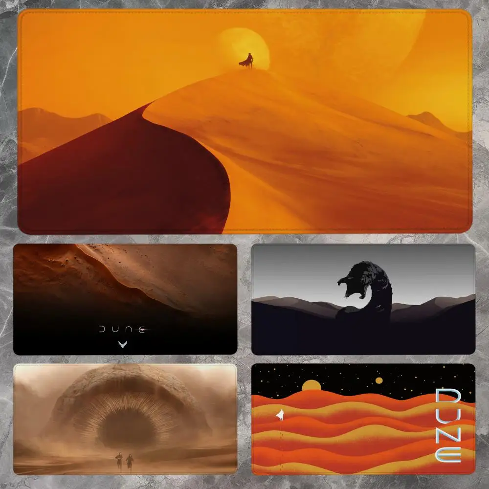 Alfombrilla de ratón Dune Part Two, 90x40cm, antideslizante, para videojuegos, alfombrilla de ratón para deportes electrónicos, teclado mecánico, alfombrilla de escritorio XXL