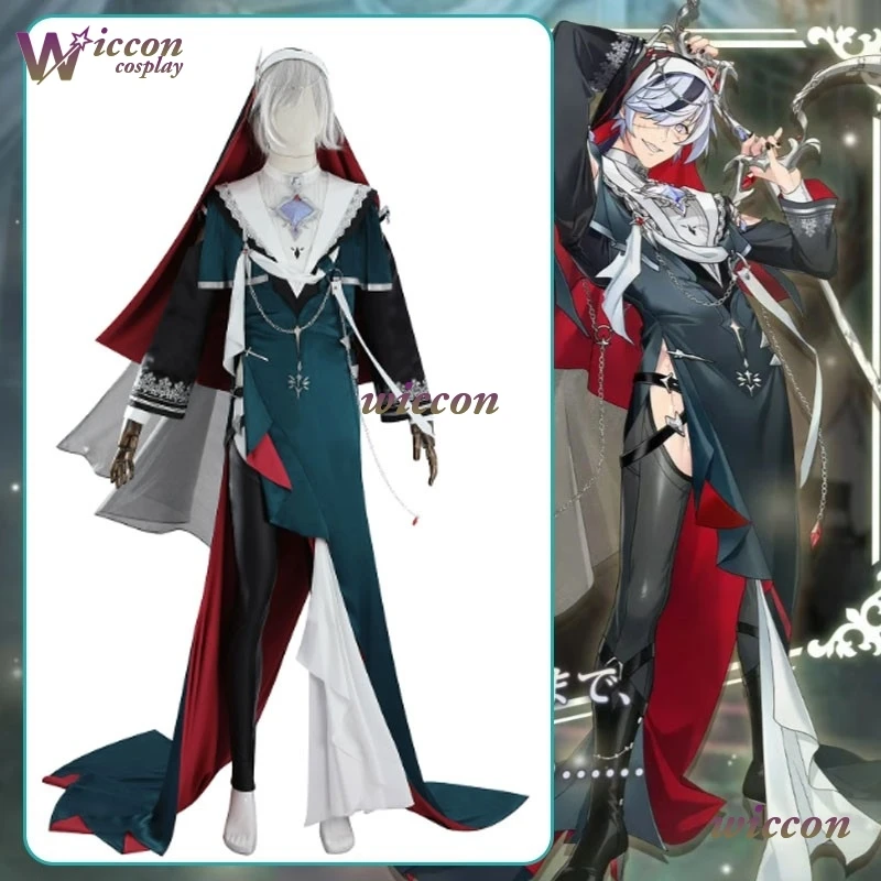 

WuHu Game Nu Carnival PUPPET SLIVER LIGHT Blade Косплей Костюм SSR Платье монахини Wimple Аксессуары Опора Униформа Женская ролевая игра