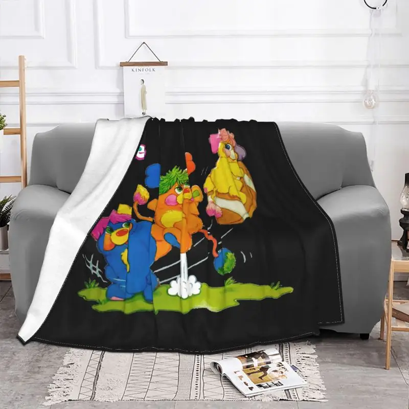 Popples 80S Cartoon Blanket Home Thicken High-Quality Faux Fur Throw Mechanical Wash