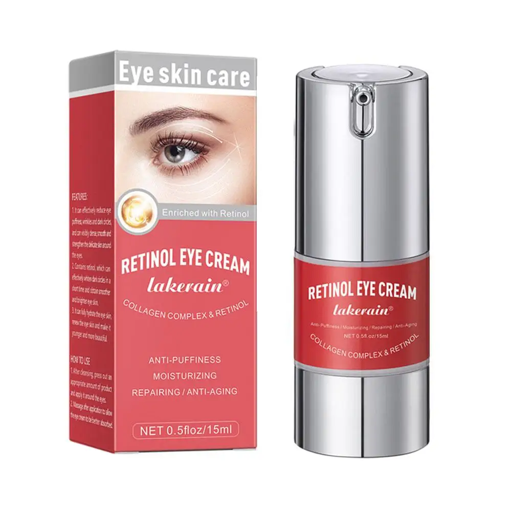 Crème pour les yeux au rétinol, élimine les poches sous les yeux, blanchissante, anti-âge, raffermissante, hydratante pour la peau, éclaircissante, liftante, D0Y6