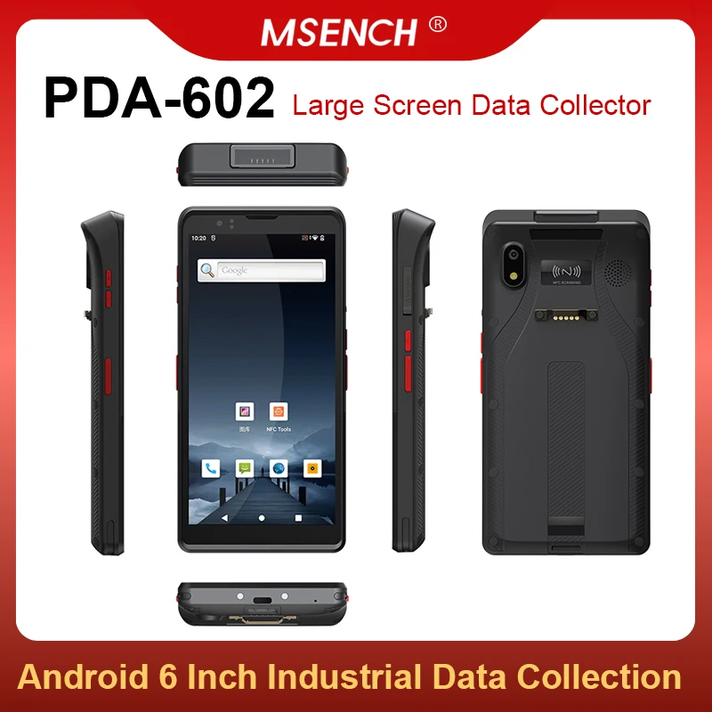 MSENCH Full-Screen Handheld Smart Terminal with 1D/2D Code Scanning 5000mAh Large Battery NFC Read/Write Capability