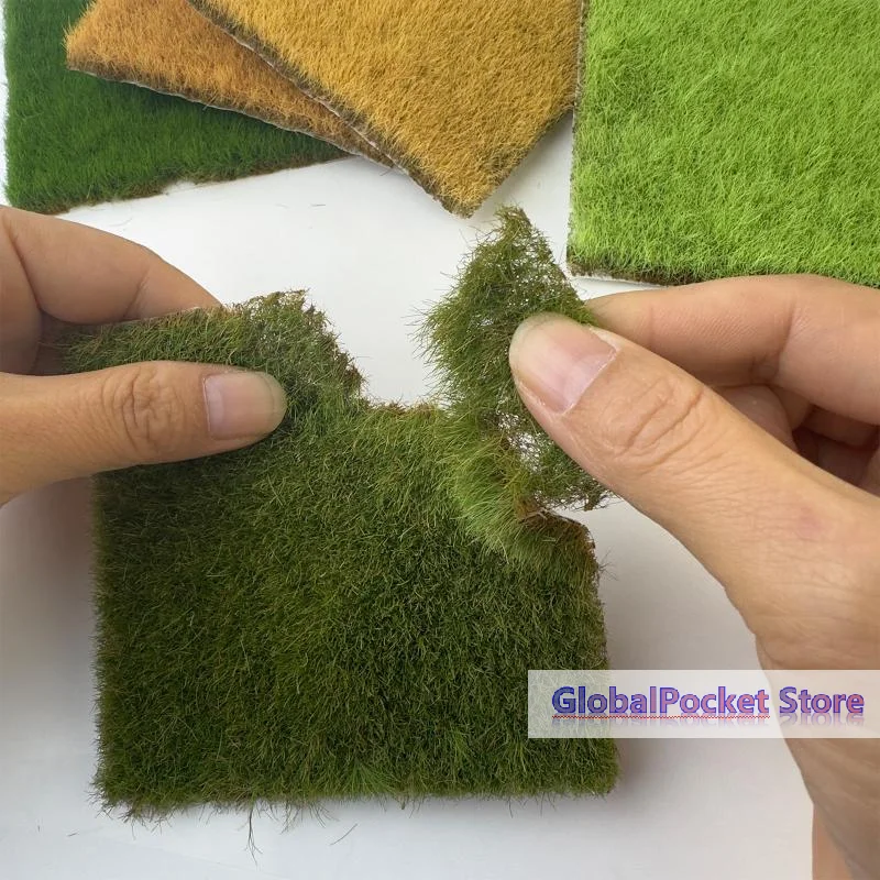 [TG823]1.2CM Simulation Grass Lawn Model Grass Cluster Plant Vegetation Platform Decor DIY Sandtable/Railway/Garden Scenery 1BOX