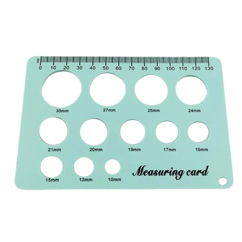 

Breast Flange Measuring Tool Nipple Circle Ruler Silicone Nipple Sizing Ruler with 12 Size Diameter