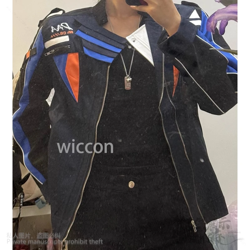 Anime Game Love And Deepspace Cosplay Xia Yizhou Costume Jacket Tops With Wig Necklace Man Halloween Christmas Cos Customized