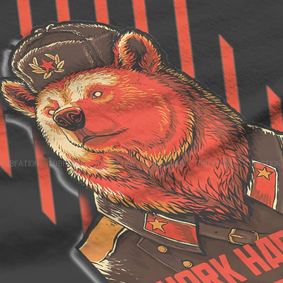 Vote Soviet Bear Meme  Unique TShirt Russian USSR CCCP Top Quality Creative Graphic  T Shirt Short Sleeve Hot Sale